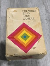 Vintage Polaroid SX-70 Land Camera Brown Leather Folding Instant Film