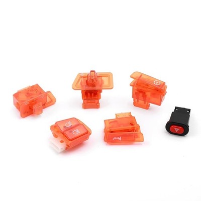 6Pcs Scooter Handlebar Control Switch Button Kit for 50cc 150cc Moped Start Horn