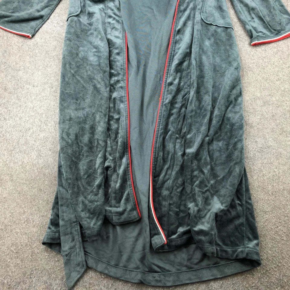 Bata Christian Dior vintage para hombre talla única verde terciopelo vestido con cinturón Foto 2 de 4