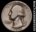 1942 Silver Washington Quarter-Scarce Better Date No Reserve #i3925