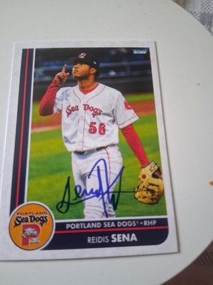 2025 Portland Sea Dogs (Double-A Boston Red Sox)  REDIS SENA AUTO