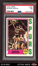 1974 Topps #196 George Gervin Spurs RC HOF Eastern Michigan PSA 7 - NM