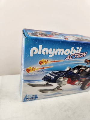 Playmobil 9058 Ice Pirate With Snowmobile Playset - Figure & Vehicle With Pull-Back Motor