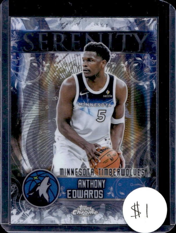 2025-26 Topps Chrome Anthony Edwards Serenity #SY-4 Timberwolves
