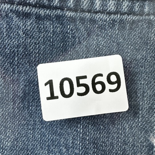 Pantalones de mezclilla rasgados Pacsun Jeans para hombre 31 azules desgastados calce ajustado parche a cuadros - Imagen 15 de 15