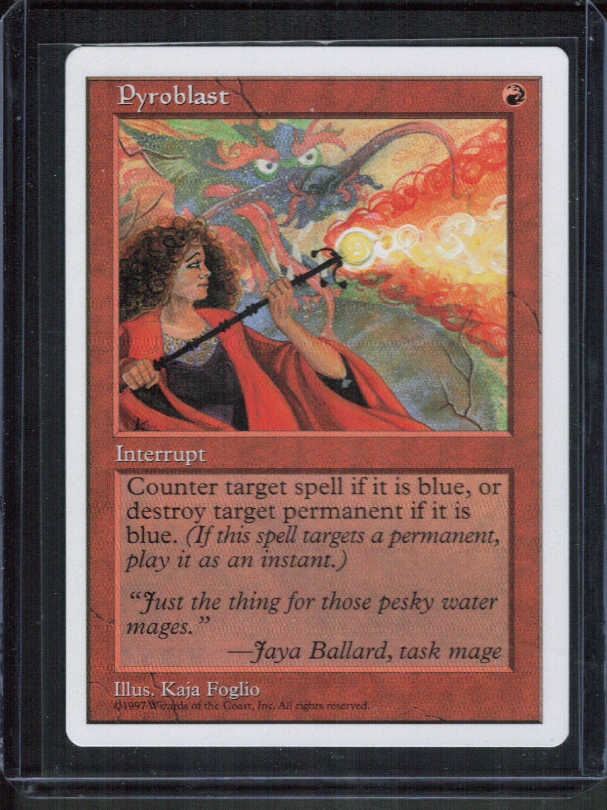 Magic The Gathering MTG - Fifth Edition 5ED 1997 - #262 Pyroblast NM  x1  LOT2