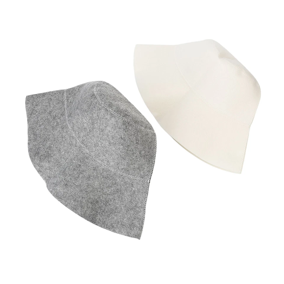 Sauna Felt Hat Head Protec-tion Water Absorption Sauna Bath Hat Vaporarium Hat - Image 3 of 4