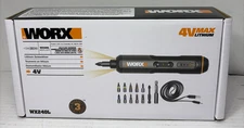 WORX 4-Volt Cordless Screw Driver Kit WX240L New in sealed box