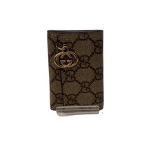 Gucci GG Key Case PVC Beige ner Purple