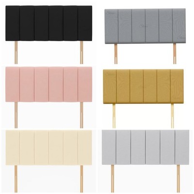 Kopfteil Plüsch Stoff gepolstert gefüttert, Diwanbett Schlafzimmermöbel 20'' & 24'' Höhe