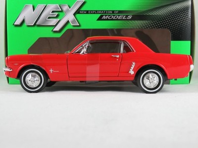 Welly 22451W Ford Mustang Coupe (1964 ½) in rot 1:24 NEU/OVP