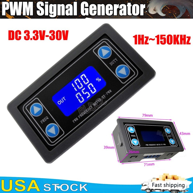 Square Wave Signal Generator Module 1Hz~150KHz PWM Pulse Frequency Duty Cycle FY