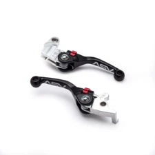 ASV Shorty Black F4 Clutch + Brake Lever Pair Pack For Honda XR650L 1994-22