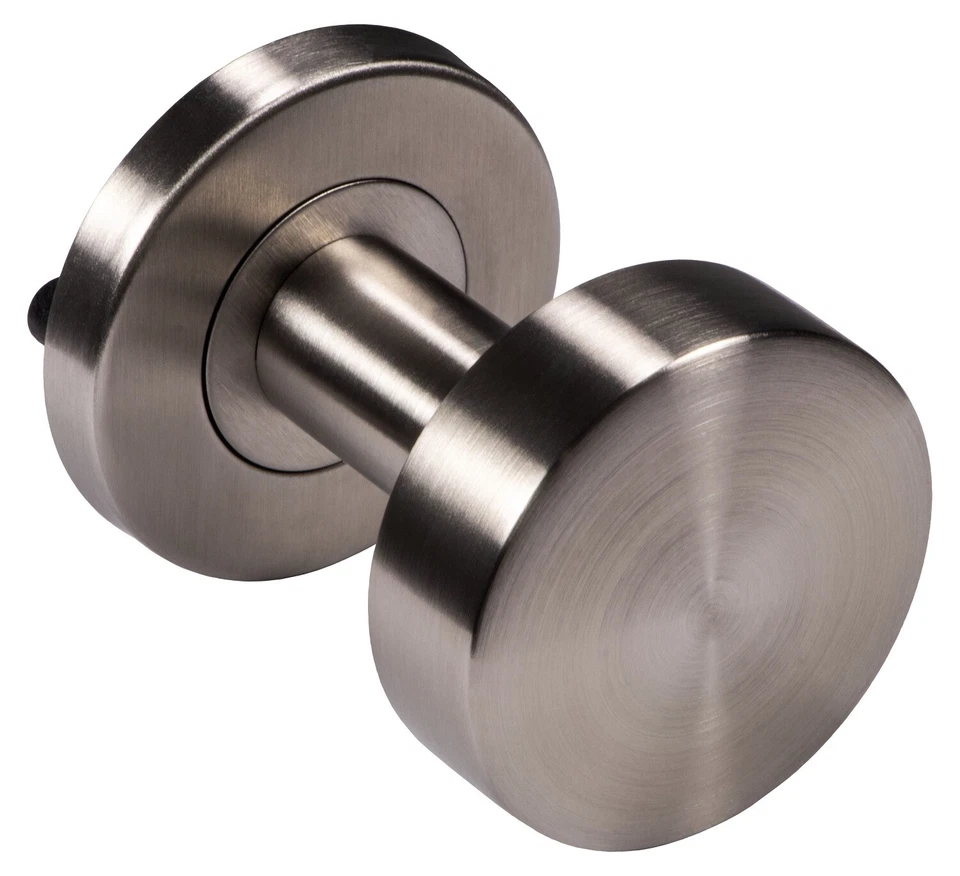 Türknopf Edelstahl Niro Knauf Türknauf Zimmertür Knopf Haustür silber rund flach - Bild 2 von 4