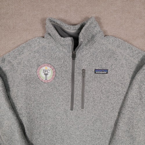 Patagonia Herren Large Better Sweater 1/4 Zip grau Interfraternity Council Logo - Bild 2 von 21