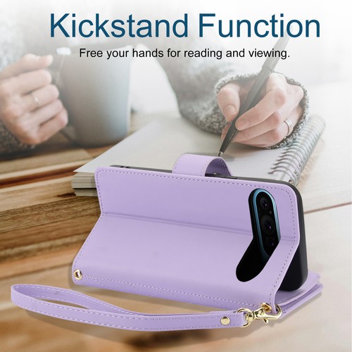 For Google Pixel 9A/9Pro XL/9Pro/9/8/7 PU Leather Flip Stand Zipper Wallet Case - Picture 89 of 89