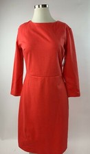 NEW Old Navy Coral Orange Stretch Sheath Dress Medium M Nice!
