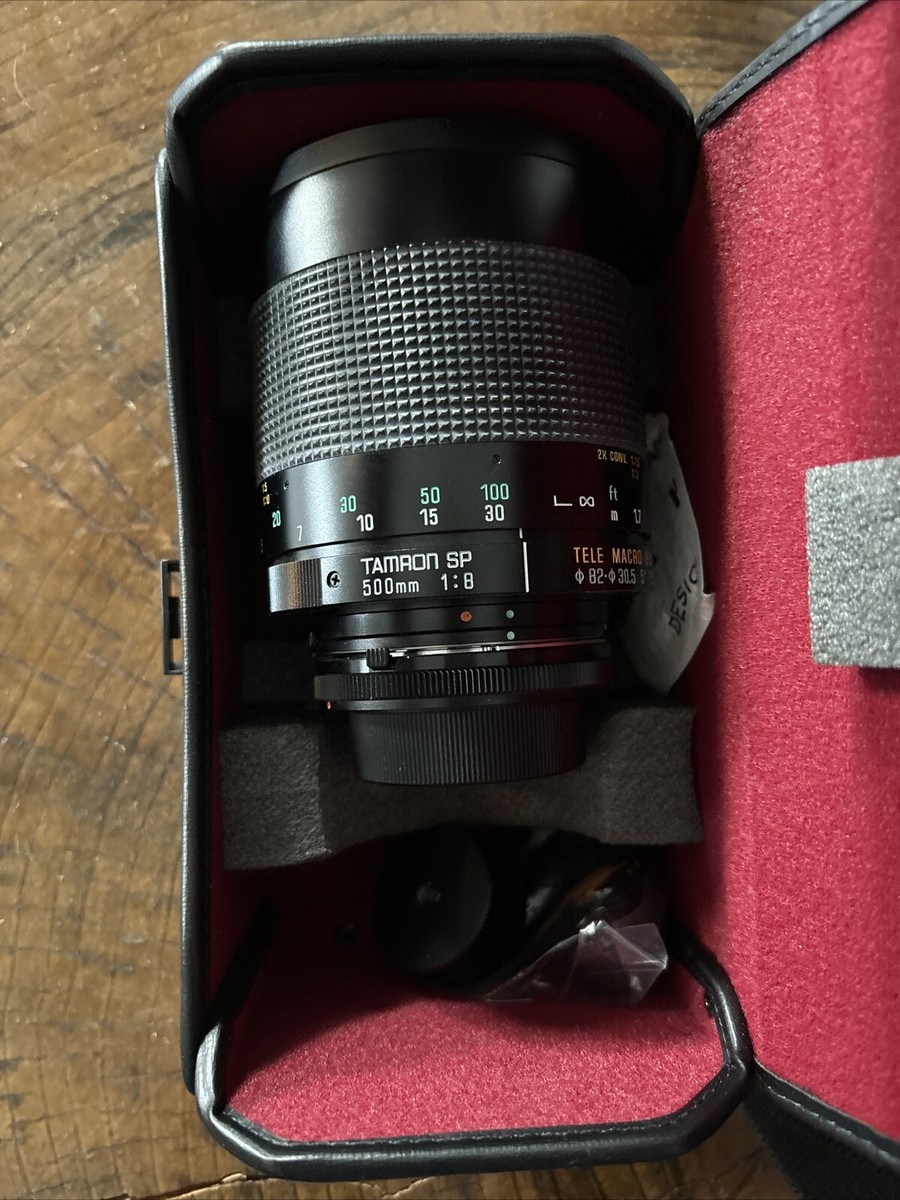 Vtg Tamron SP 500mm 1:8 Tele Macro BBAR MC 55BB Mirror Lens Vtg Tamron SP 500mm 1:8 Tele Macro BBAR MC 55BB Mirror Lens