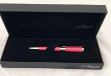 S.T.Dupon Liberte Pearly Coral lacquer Pink Twisted Ballpoint Pen(467004) wz/Box