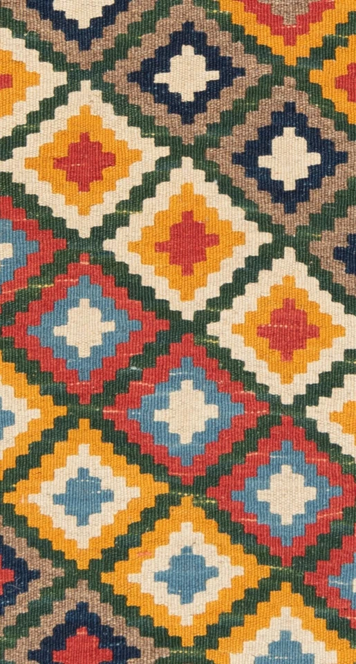 Alfombra persa tejida a mano Kelim 80x62 cm Kilim alfombra de lana oriental multicolor Foto 3 de 4