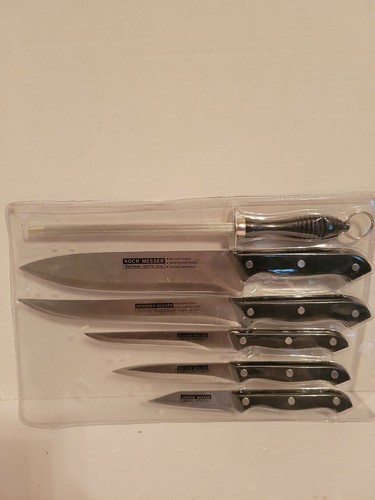 Kuchestolz Chef Kitchen 5 Knife Set Knives Plus Sharpener Sealed - Picture 1 of 5