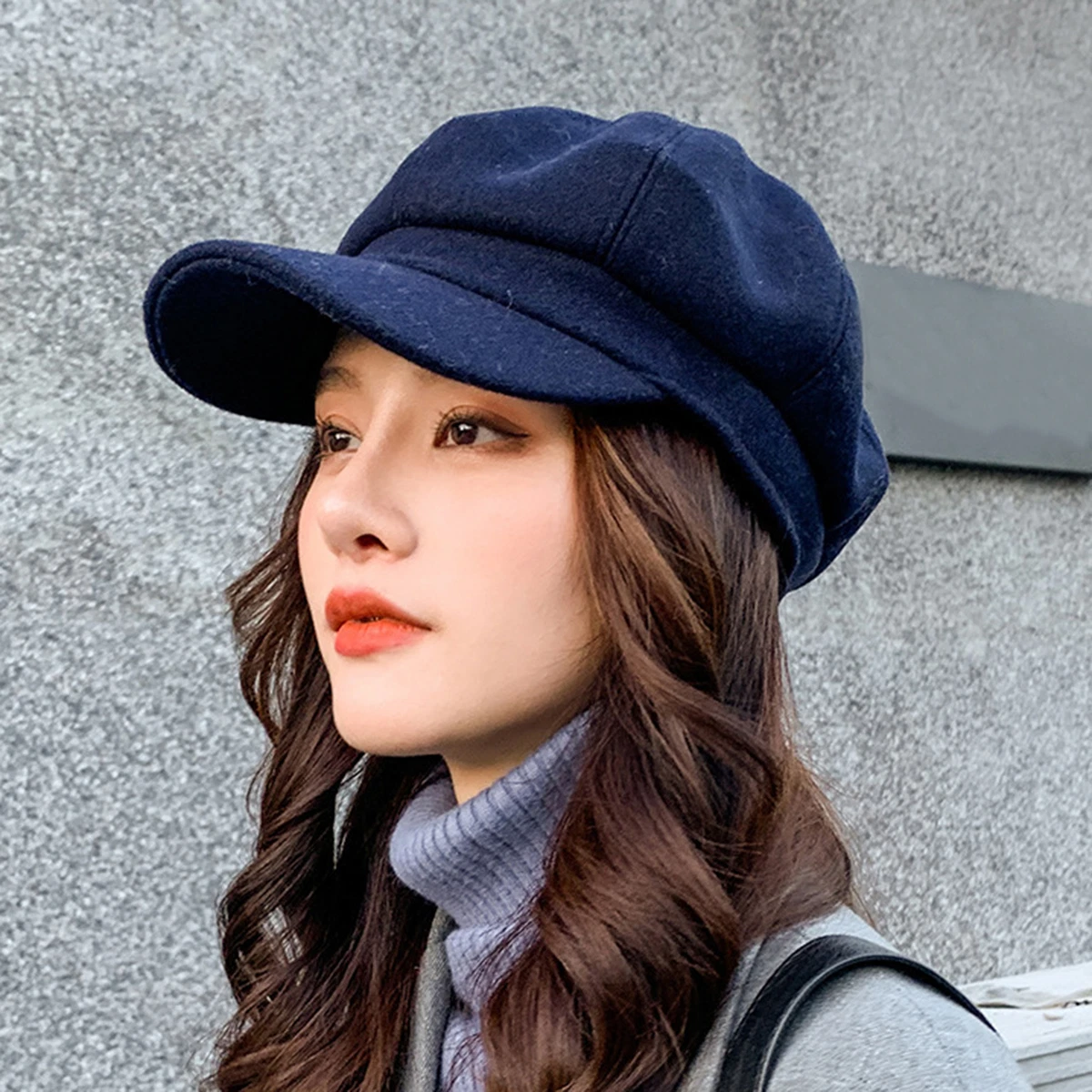 Solid Plain Caps Popular Wide Application Woolen Thick Comfortable