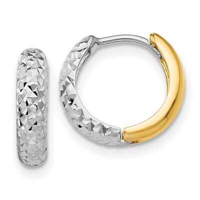 Creolen 14 Karat mehrfarbig Gold