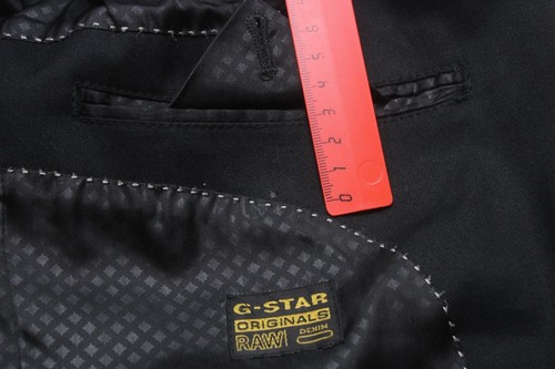 G-STAR Tailor Blazer Men's (EU) 52 Single Breasted Notch Lapel Black - Picture 12 of 12