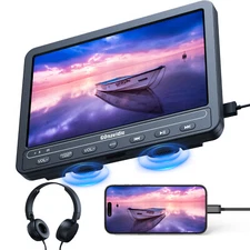 10.5" Full HD Car DVD Player Headrest TV Pillow Monitor HDMI USB Memory Battery