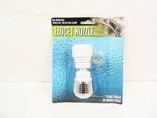 Swivel Faucet Nozzle Dual Jointed Head Swivels 360 Degrees Stream Or Shower 1 Pc