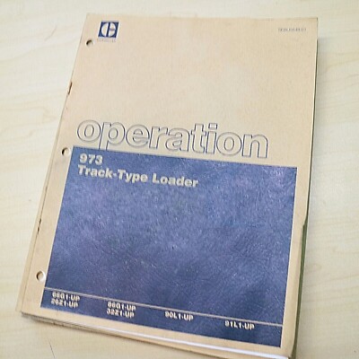 CAT Caterpillar 973 Track Loader Operation/Operator Guide Manual owner book type