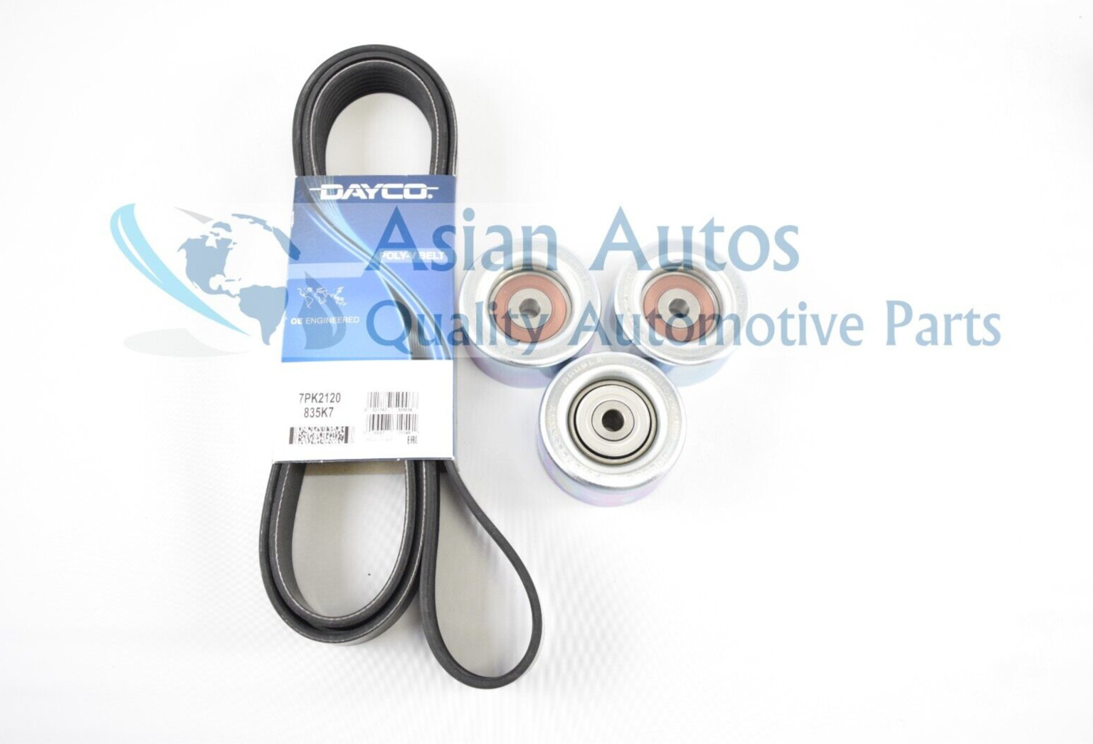 Drive Belt & Idler Pulley Kit Fits: Toyota FJ Cruiser 2007-2009 V6 4.0L 1GRFE 