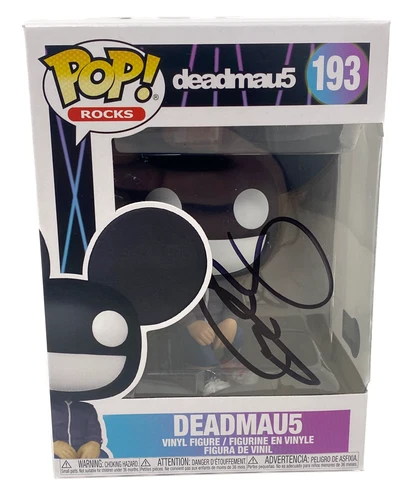 Deadmau5 Signed Autograph Funko Pop Rocks #193 Figure Deadmaus DJ Beckett COA