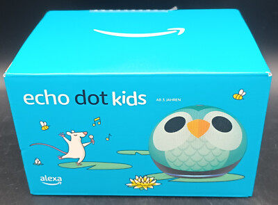 Amazon Echo Dot Kids Edition 5. Gen Smart Lautsprecher - Eulen-Design Neu in OVP