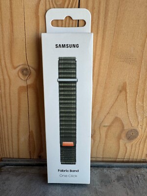 Genuine Samsung Fabric Band for Galaxy Watch 4/5/6/7 Green, M/L