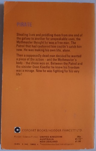 Mythmaster Leo P. Kelley SF vintage science fiction PBK 1974 Coronet 1st ed - Picture 2 of 5