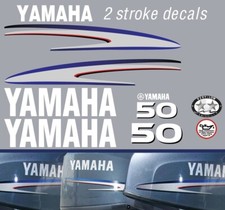 YAMAHA 50hp 2 stroke outboard decals