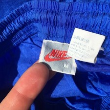 Vintage 80s 90s Blue NIKE Windbreaker Athletic Pants Running Jogging Soccer Golf