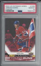 JORDAN HARRIS 2021 UPPER DECK YOUNG GUNS CANVAS ROOKIE RC #385 PSA 10 GEM MINT