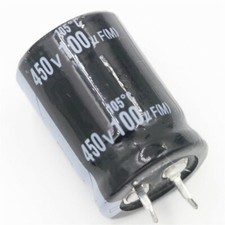 5pcs 100uf 450v 100mfd 450volt 105c aluminum electrolytic capacitor 22mm 30mm
