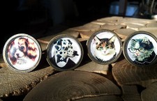 Möbelknopf Hund Knob Katze Möbelknauf Knauf Schublade Schrank Metall Nostalgie