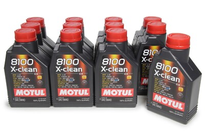 Motul 1L Synthetic Engine Oil 8100 5W40 X-CLEAN C3 - Comes in Case of 12