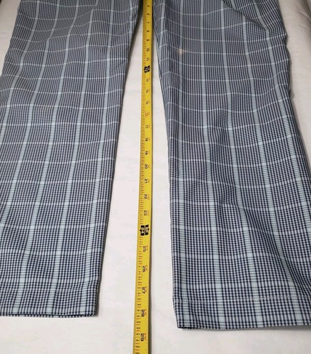 Bonobos Golf Pants Mens 32 Slim Blue Plaid Chino Athletic Stretch Performance - Picture 8 of 10
