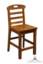 SUNNY DESIGNS Rustic Oak Ladderback Counter Height Dining Side Chair / Stool ...