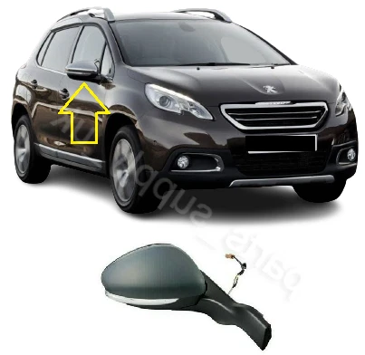 NEW FOR PEUGEOT 2008 2013 2019 WING MIRROR ELECTRIC INDICATOR FOLDING 6PIN RIGHT