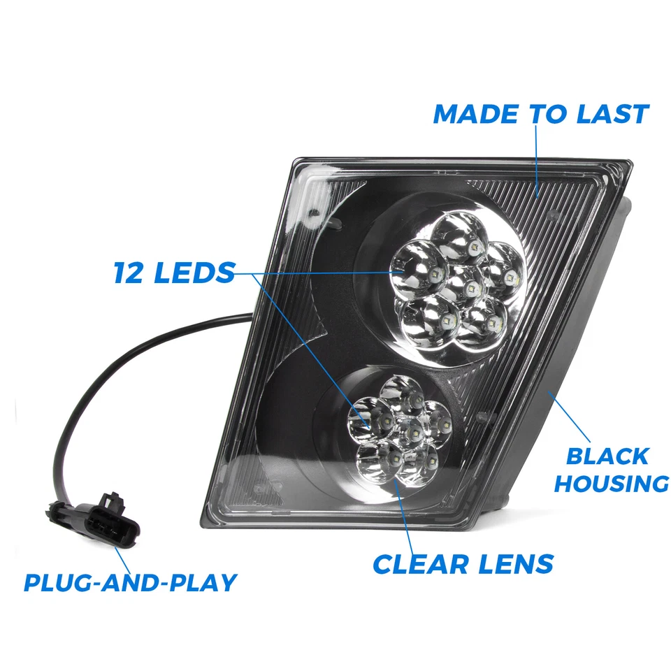 Juego de barras de luces antiniebla LED para camión Volvo VNL VN 2003-2017 Foto 3 de 4