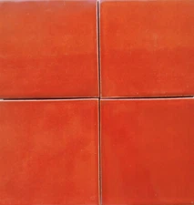 25 Terracota 4 x4" Tiles Handmade Mexican Talavera Ceramic Folk Art Designs