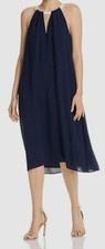 $149 Adrianna Papell Women's Blue Color-Block Trapeze Dress Size 6