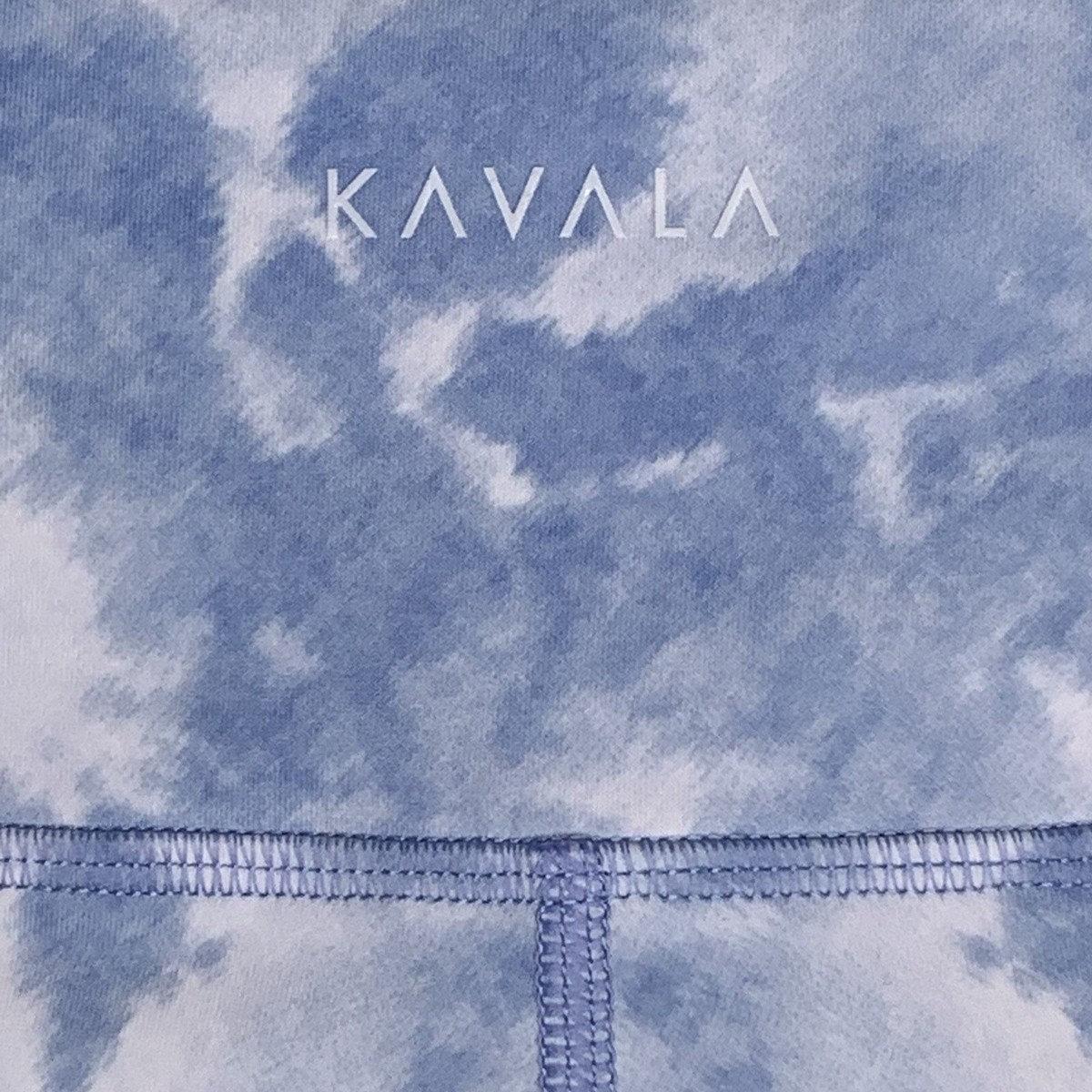 Kavala Shorts Womens M Light Blue Tie Dye Biker Yoga Active