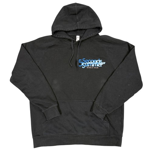 Sudadera con capucha 5 Seconds of Summer Take My Hand World Tour 5SOS negra grande - Imagen 2 de 5